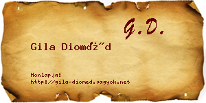 Gila Dioméd névjegykártya